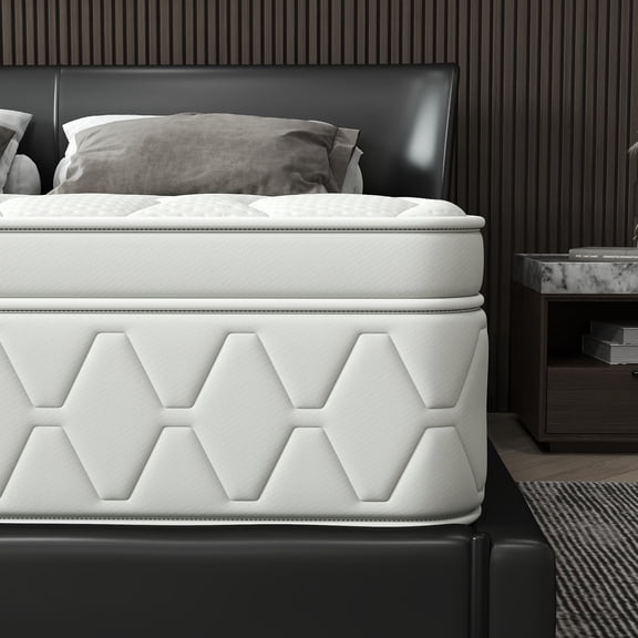 12-inch Spring Mattress - Medium Firmness, Enhanced Support, Ergonomic Memory Foam with Pocket Springs, Delivering a Comfortable and Supportive Sleeping Experience, Quality Guaranteed, Comfort