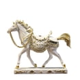 thumbnail image 1 of 12 inch Standing Horse Resin Statue for Home Decor Animal Ornament Sculpture Art Figurine Decorative - White, 1 of 4