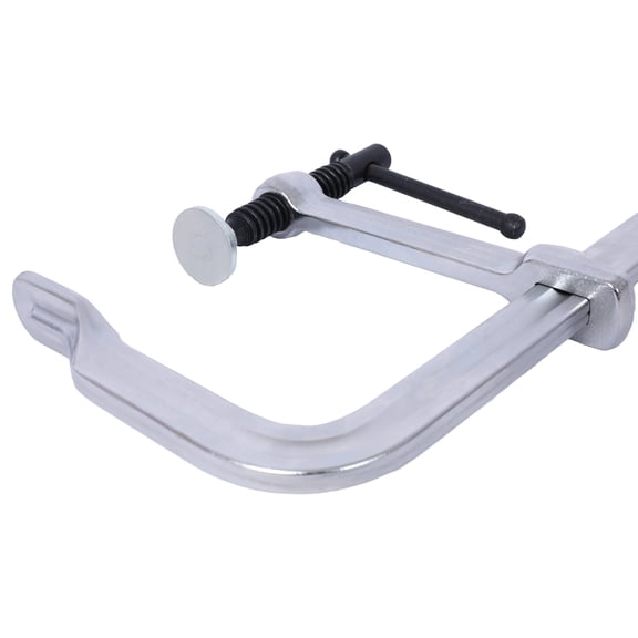12 inch Steel F Clamps Set of 4 for Welding, Woodworking, Metalworking, DIY and Crafts, Drop Forged 40 Cr Alloy Steel Bar Clamps with 4-3/4 Inch Throat, Silver