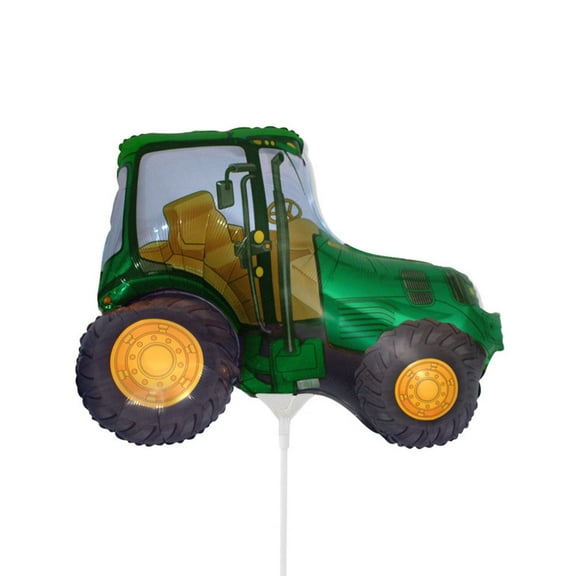 12 inch Tractor - Green (Air-Fill Only) Foil Mylar Balloon - Party Supplies Decorations