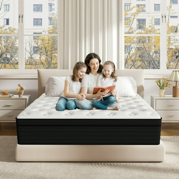 DalisTairy 12 inch Twin Mattress,Hybrid Mattresses Medium Firm in a Box