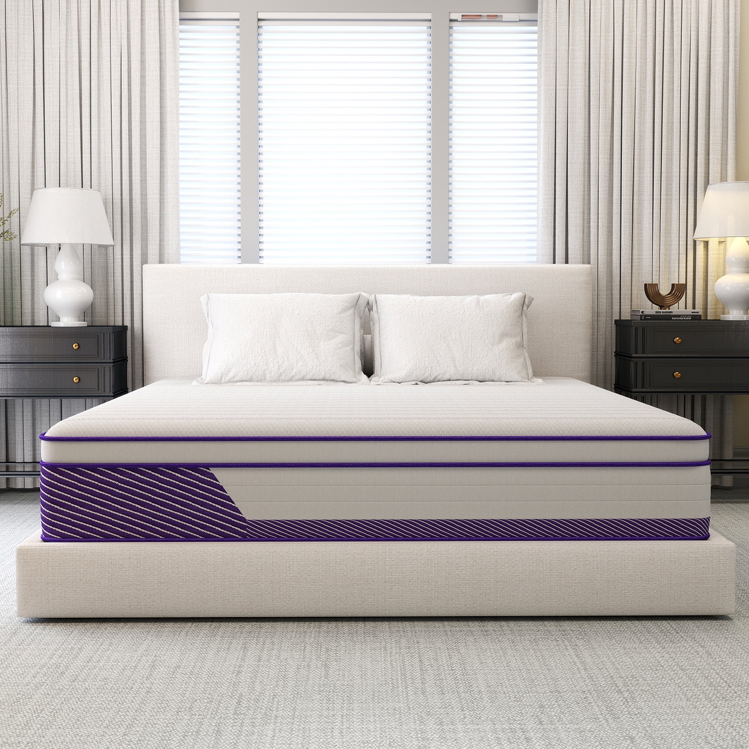 12 inch Twin Mattress,Hybrid Mattresses Medium Firm in a Box