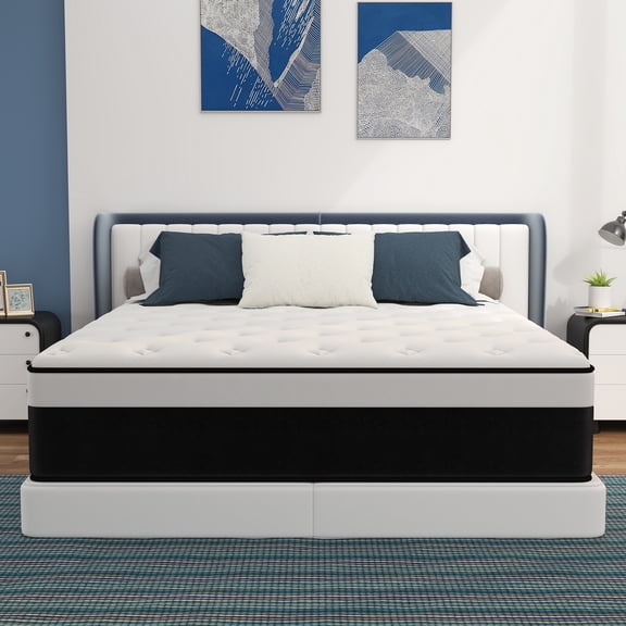 Mulinature 12 inch Twin Mattress in a Box, Gel Memory Foam and Pocket Spring Hybrid Mattress