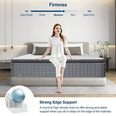 Mulinature 12 inch Twin Mattress in a Box, Gel Memory Foam and Pocket Spring Hybrid Mattress