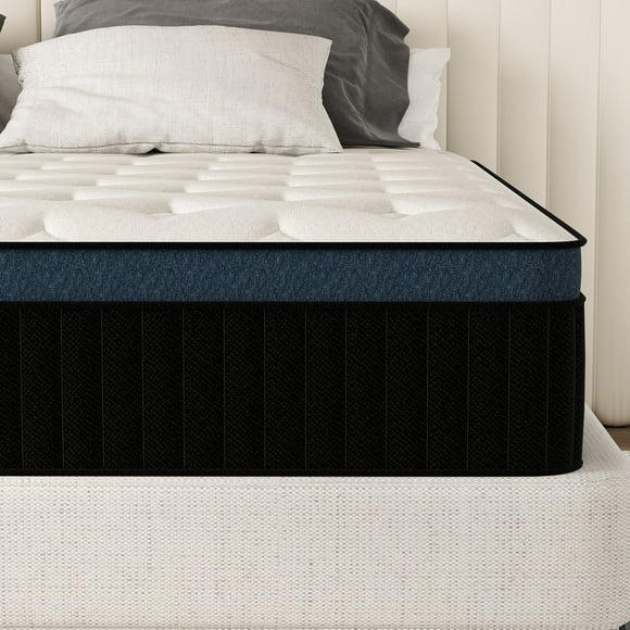 lemontalking 12 inch Twin Mattresses, Pocket Spring Hybrid Mattress with Gel Memory Foam for Cool Sleep,Medium Firm