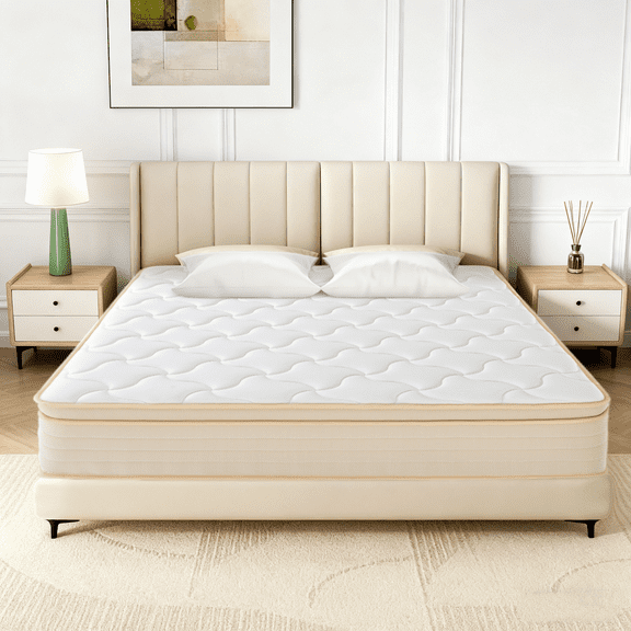 12 inch Twin Size Hybrid Mattress in a Box, Memory Foam Mattress with Pocket Springs,Medium,Adult