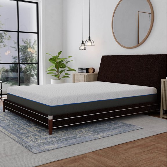 12 - inch White Foam - Cool Sleep with Gel Infused Memory Foam - Bedroom Use - Quick Delivery and Machine Washable Cover