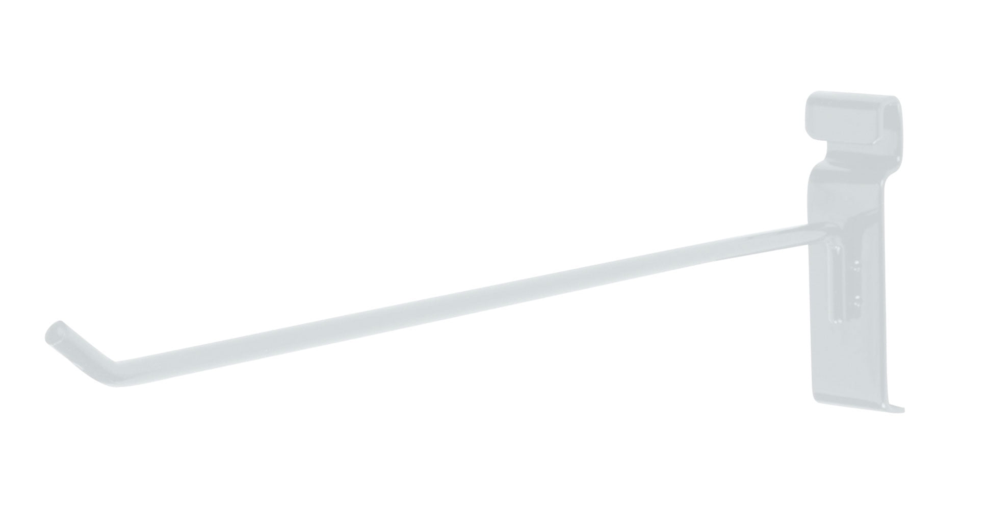 White Metal 12-Inch Peg Hooks for Gridwall Display - Pack of 50