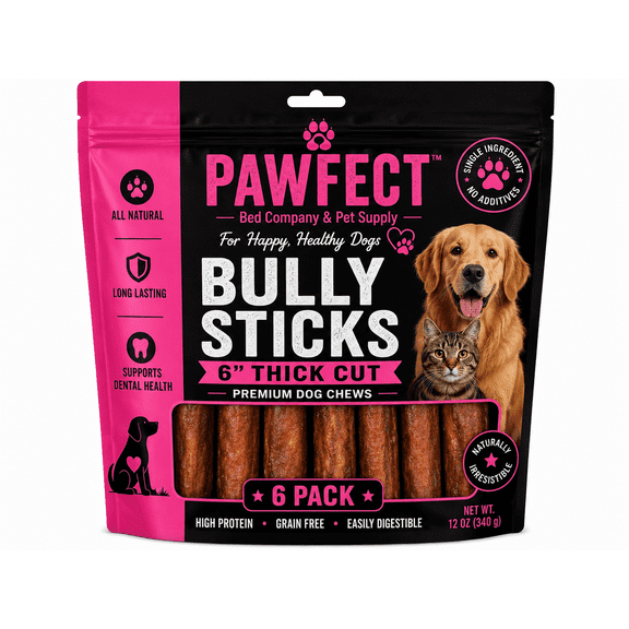 12 inch jumbo bully sticks 6 pack