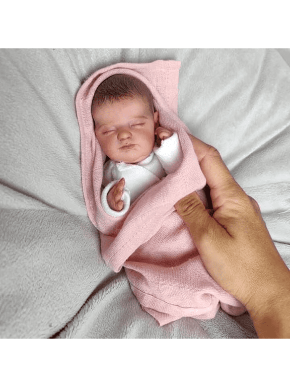 12 inch miniature preemie baby doll soft silicone vinyl real touch Art Made 3D Skin Lifelike Baby Collectible Doll for Kids Gift