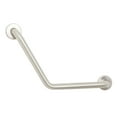thumbnail image 1 of 12-inch x 12-inch Boomerang Shaped Shower Grab Bar, Stainless Steel, 1 of 6