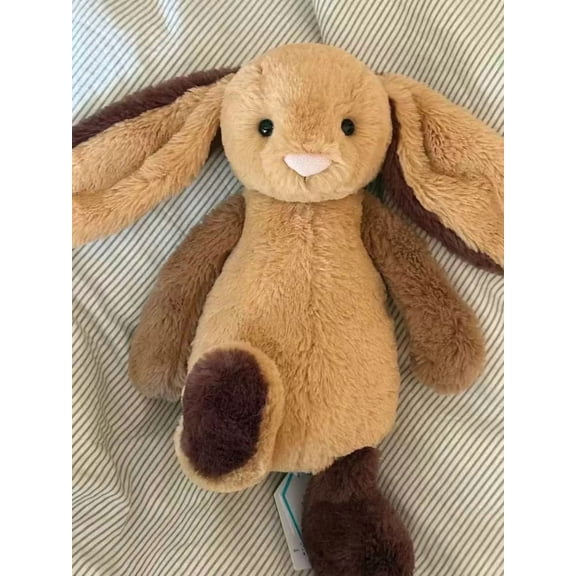 12 inches-Patchwork Brown Bunny - RARE - New