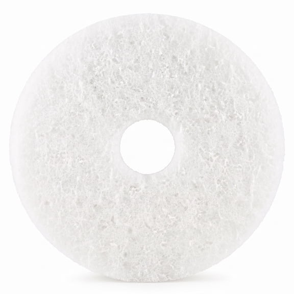 12" Orbiter White Floor Scrubbing Pads,with Silicon Carbide Grit,Compatible with Oreck Commercial Orbiter Hard Floor Cleaner Machine ORB550MC