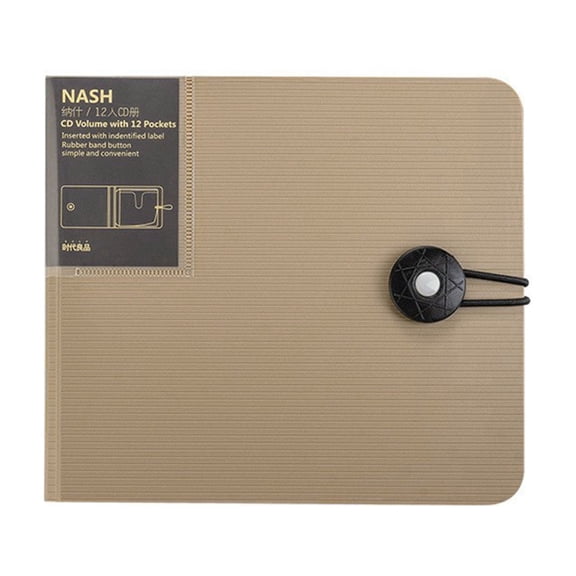 12-layered CDs Bag DVD-Discs Cases 12-slot Storage Box Sleeve Cover Wear-resisting for Car Travel Home Office
