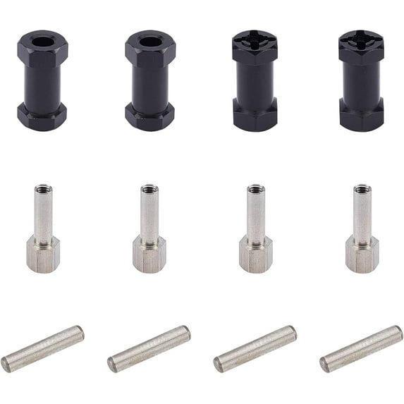 12 mm Wheel Hex Hub 4pcs Offset Extension Hex Drive Adapter Hubs Combiner Coupler