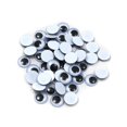 thumbnail image 1 of 12 mm Wiggle Eyes Round  Black - 50 Count, 1 of 1