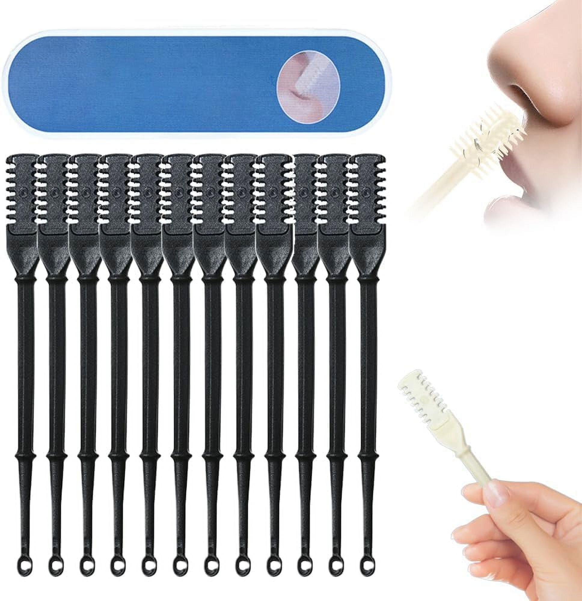 12 newly upgraded 2in1 nose hair trimmer, 360° rotating nose hair trimmer Doublesided manual