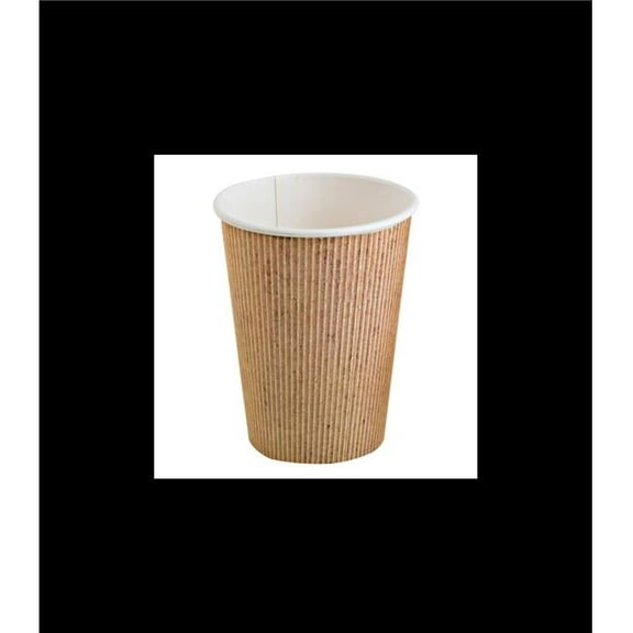 12 oz 3.54 x 4.25 in. Nature PLA Cardboard Cup - 480 Piece