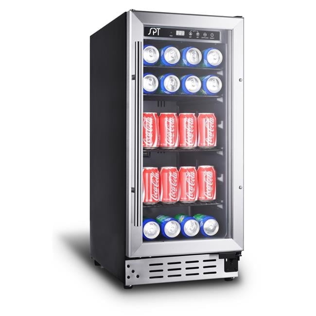 12 oz 92 Can Under Counter Beverage Cooler, Black