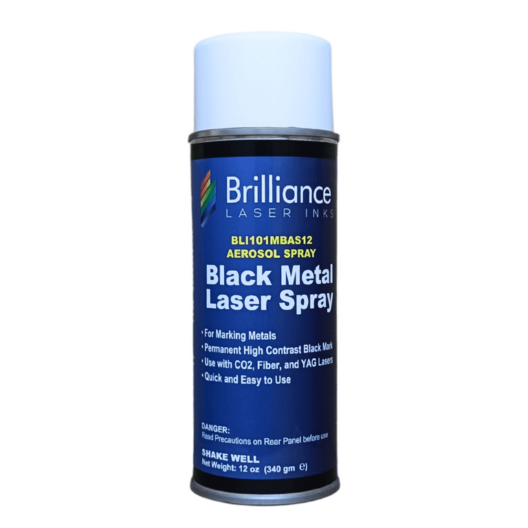 Black Metal Laser Spray Can - 12oz Aerosol – Brilliance Laser Inks