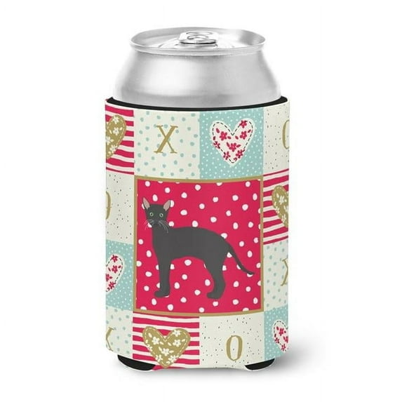 12 oz Black German Rex Cat Love Can or Bottle Hugger