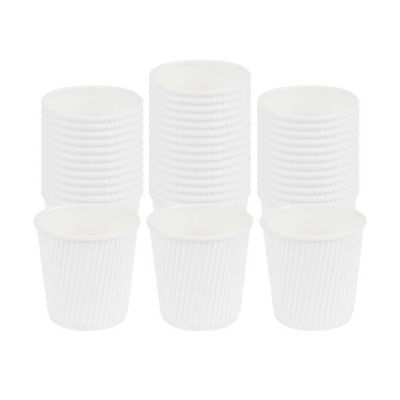 Restpresso 12 oz Black Paper Coffee Cup - Ripple Wall - 3 1/2" x 3 1/2" x 4 1/4" - 25 count box