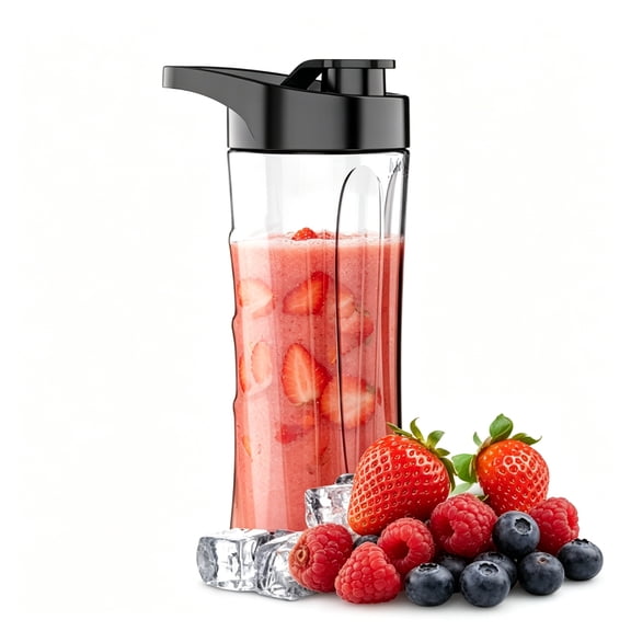 12 oz Bottle, Reusable Single Serve Blender Cup, BPA-Free Jar, for smoothie juice 06