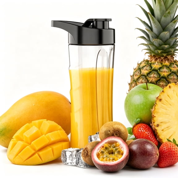 12 oz Bottle, Reusable Single Serve Blender Cup, BPA-Free Jar, for smoothie juice 07