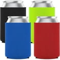 thumbnail image 1 of 12 oz Can Cooler Sleeve,4 Pcs Can Sleeves Insulators, Foam Collapsible Cooler Can Cover, Beer Can Sleeves Coolers Holder, Soda Cover Coolies, DIY Customizable for Parties, Events or Weddings, 1 of 6