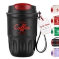 thumbnail image 1 of 12 oz Coffee Vacuum Flask, 316 Stainless Steel Insulated Travel Mug with Lid and Handle for Hot Cold Drinks, Camping, Home and Office, 1 of 7