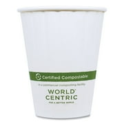 12 oz. Double Wall Paper Hot Cups - White 1000/Carton