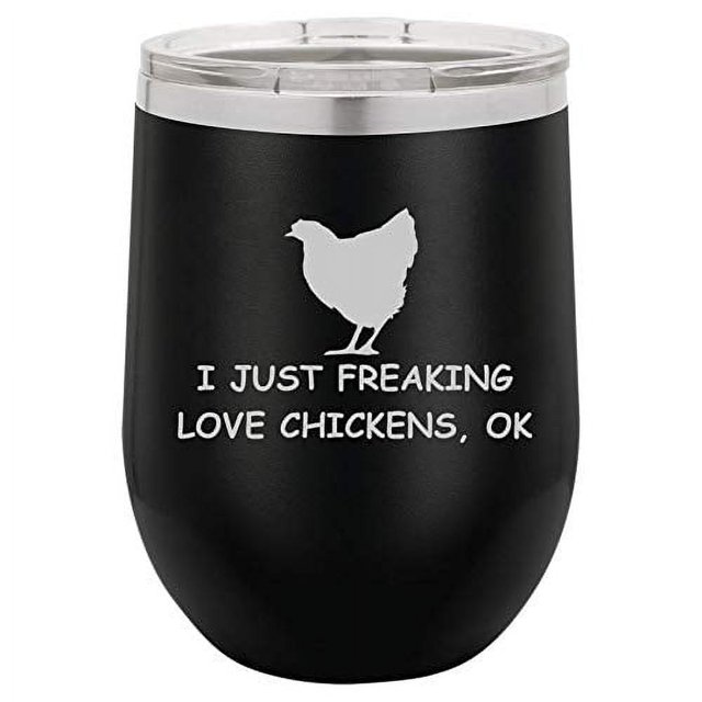 12 oz Double Wall Vacuum Insulated Stainless Steel Stemless Wine