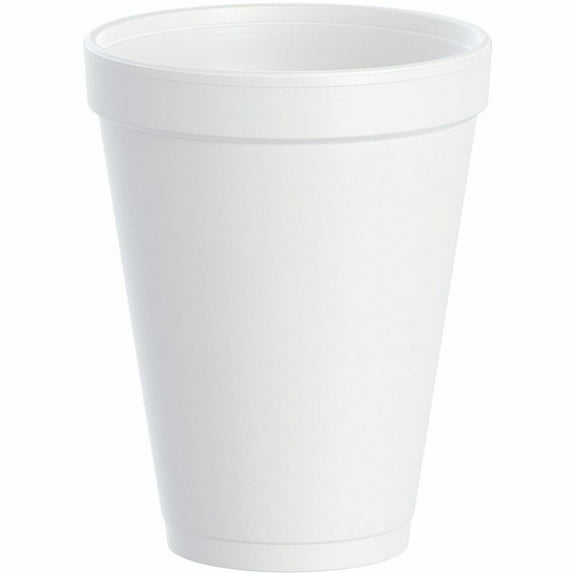 Foam Cup 12J12, 12 oz, White, 25/PK