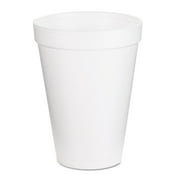 12 oz. Foam Drink Cups - White (25/Pack)