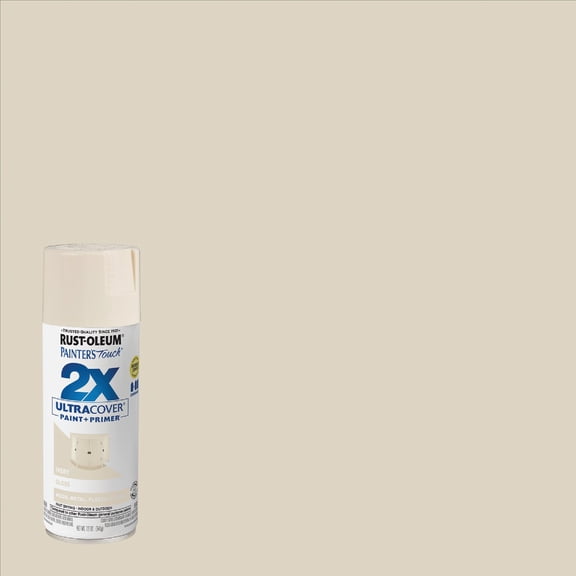 Rust-Oleum 12 oz. Gloss Ivory General Purpose Spray Paint 6-Pack — Interior & Exterior Use, Professional Finish
