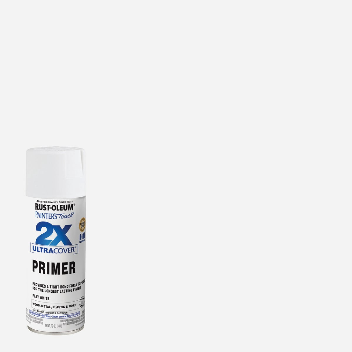 Rust-Oleum Primer Spray Gloss - White - 6 Pack, 12 oz