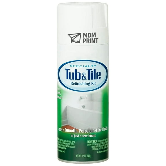 12 oz. Gloss White Tub and Tile Refinishing Spray Paint PK-4