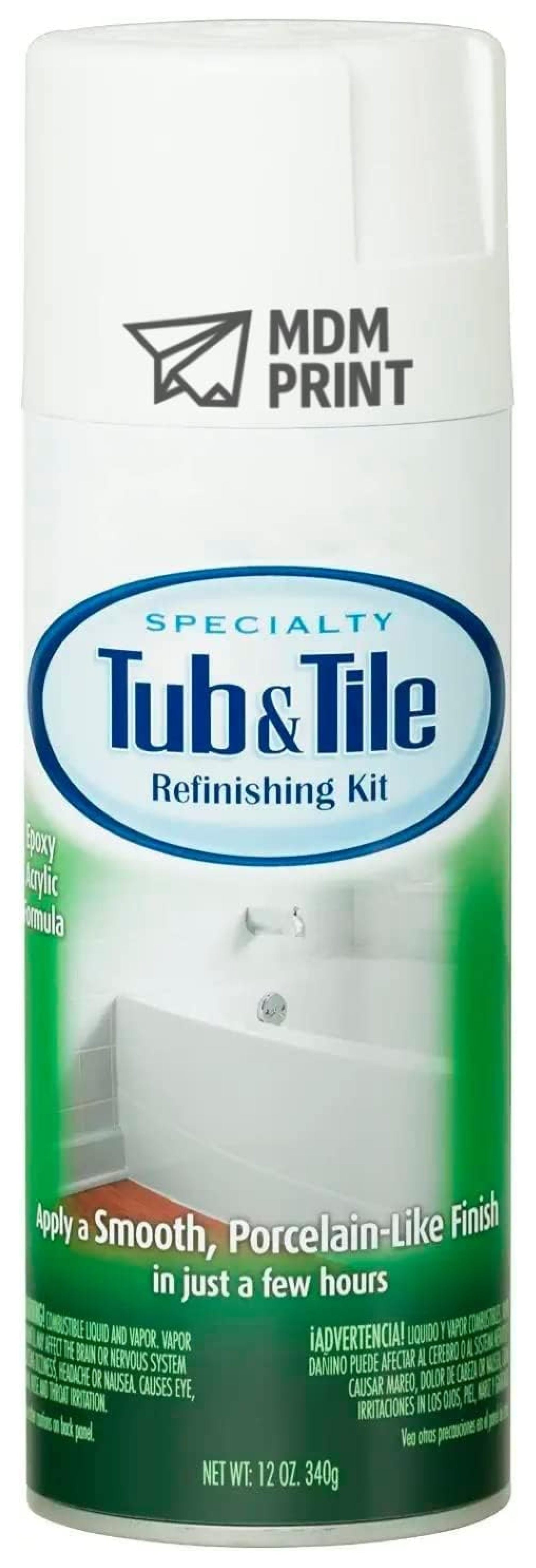 12 oz. Gloss White Tub and Tile Refinishing Spray Paint