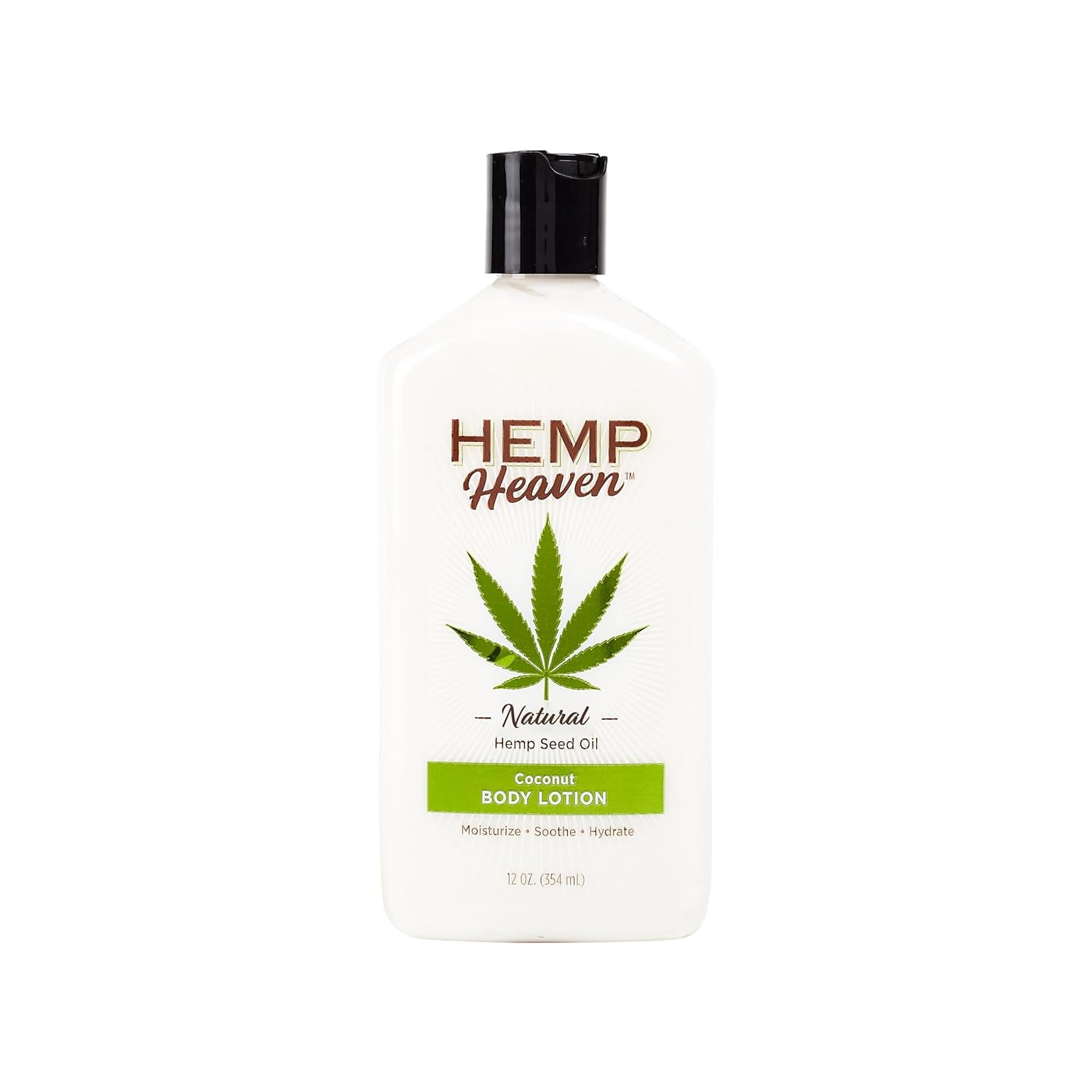 12 oz Hemp Heaven Natural Hemp Seed Oil Coconut Body Lotion (Moisturize