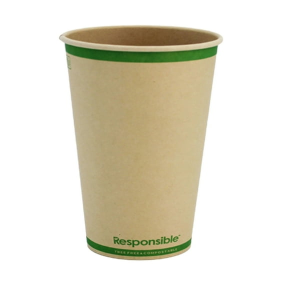 12 oz Hot Cups | Tree-Less Compostable Paper