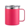 thumbnail image 1 of 12 oz Insulated Stainless Steel Coffee Mug with Handle & Sliding Lid, 304 Stainless Steel Reusable Travel Cup for Office Home Beer Tea Drinks, 1 of 7