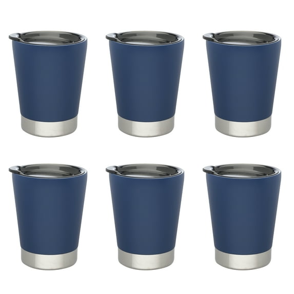12 oz. Itsy Vacuum Insulated Travel Mugs - 6 Pack - Blue