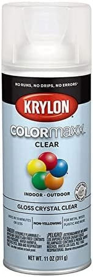 Krylon K01303007 Acrylic Spray Paint Crystal Clear in 11-Ounce Aerosol, 3  Pack