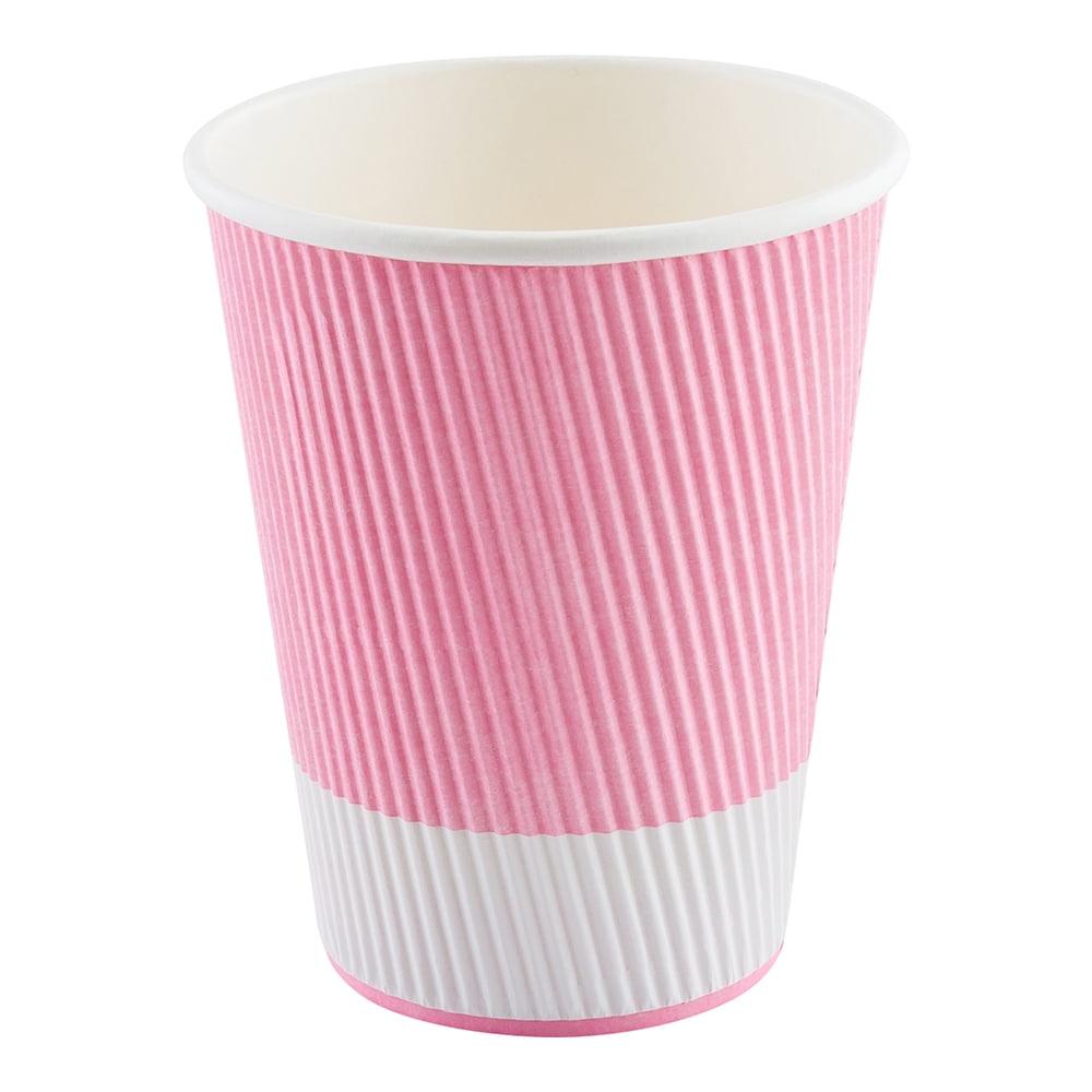 12 oz Royal Purple Paper Coffee Cup - Ripple Wall - 3 1/2 inch x 3 1/2 inch x 4 1/4 inch - 500 Count Box