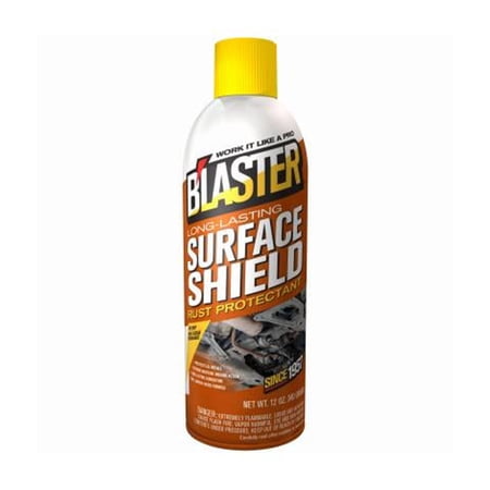 B’laster Surface Shield Rust & Corrosion Protectant Spray, 12 oz — Up to 2-Year Protection, Lanolin-Based, Moisture-Wicking Formula for Metal, Tools, Equipment & Vehicles