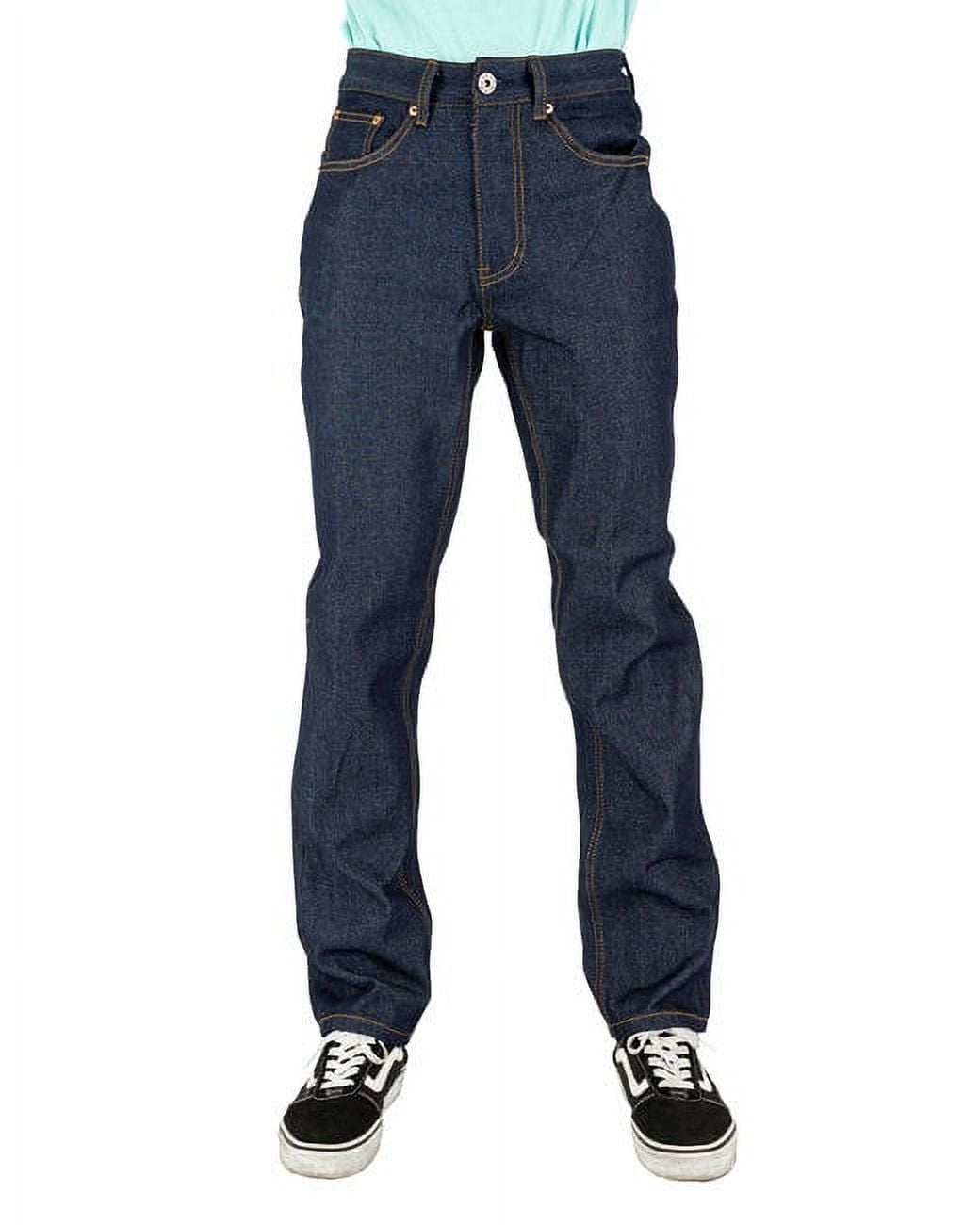 SAUCE ZHAN Men's Regular Fit Straight Leg Selvedge Denim SAUCE ZHAN Men's Regular Fit Straight Leg Selvedge Denim