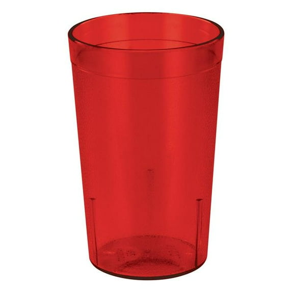 12+oz+Red+Pebbled+Plastic+Tumbler