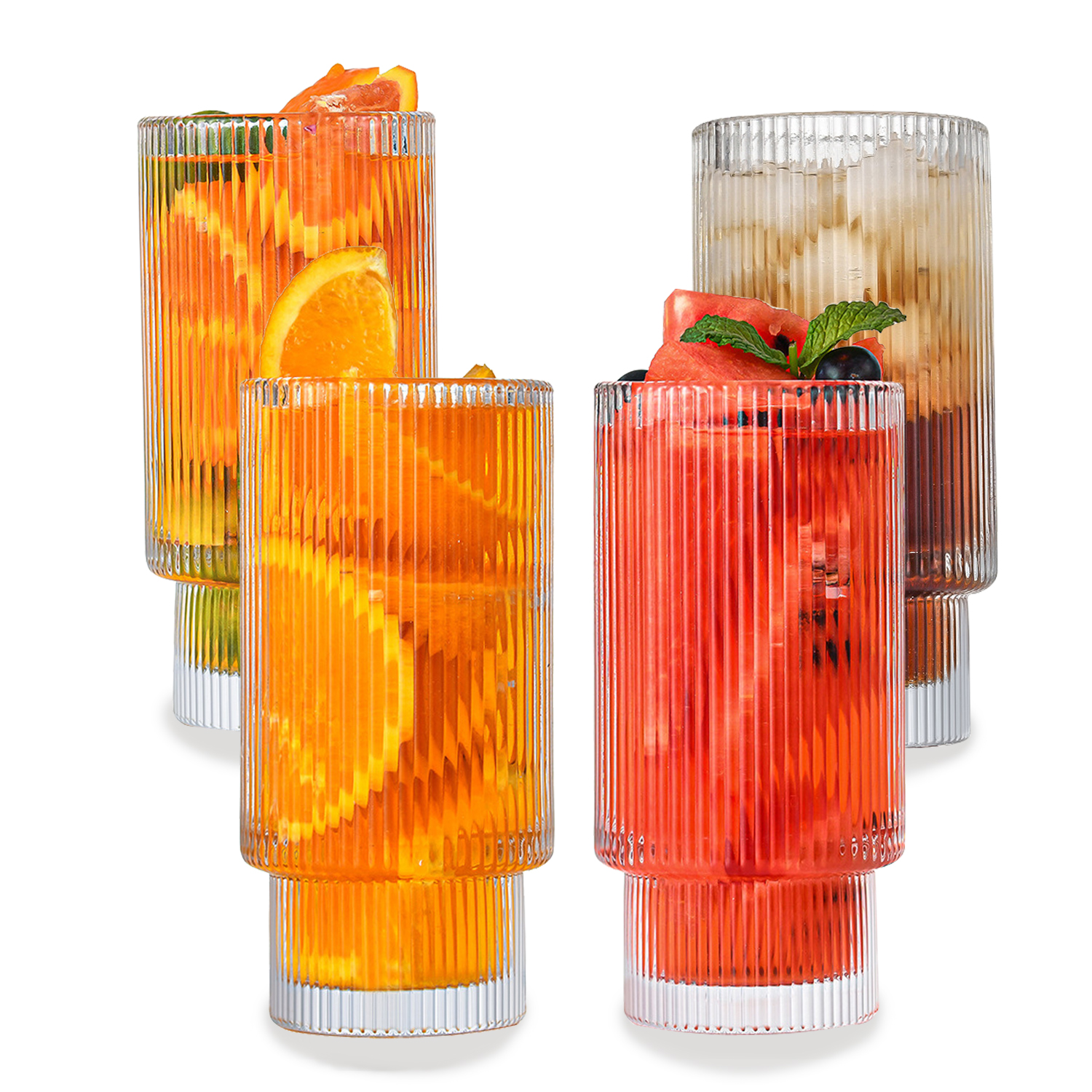 Retro Vintage Soda Fountain Design Milk Shake Ice Cream Soda Malted Smoothie Parfait Iced Tea