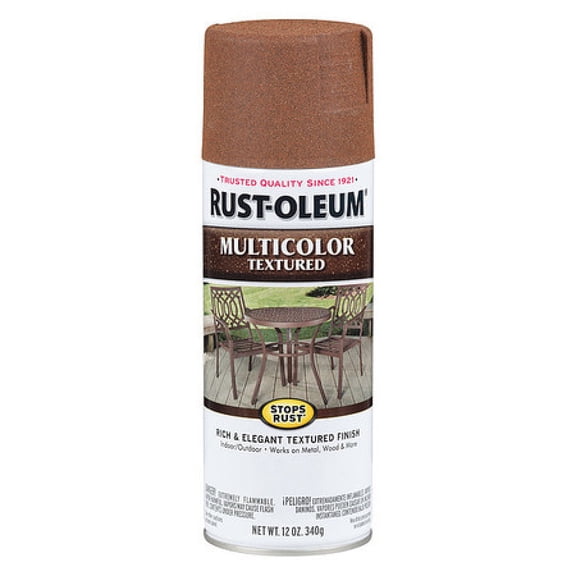 RUST-OLEUM 239122 Textured Spray Paint, Rustic Umber, Textured, 12 oz.