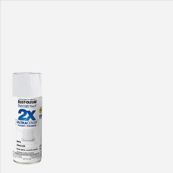 Rust-Oleum 12 oz. Semi-Gloss White General Purpose Spray Paint 6-Pack — Interior & Exterior Use, Professional Finish
